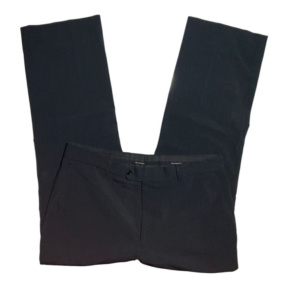 John Varvatos USA Black Dress Pants Bootcut Zip Closure size 36